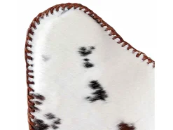 Cadeira Borboleta | Seta Chair pele de vaca genuína castanho e branco SHL886183
