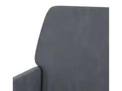 Cadeira c/ apoio de braços 62x79x79 cm veludo cinzento-escuro