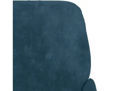 Cadeira c/ apoio de braços 62x79x79 cm veludo azul