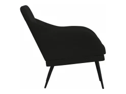 Cadeira com apoio de braços 63x76x80 cm veludo preto PT610088
