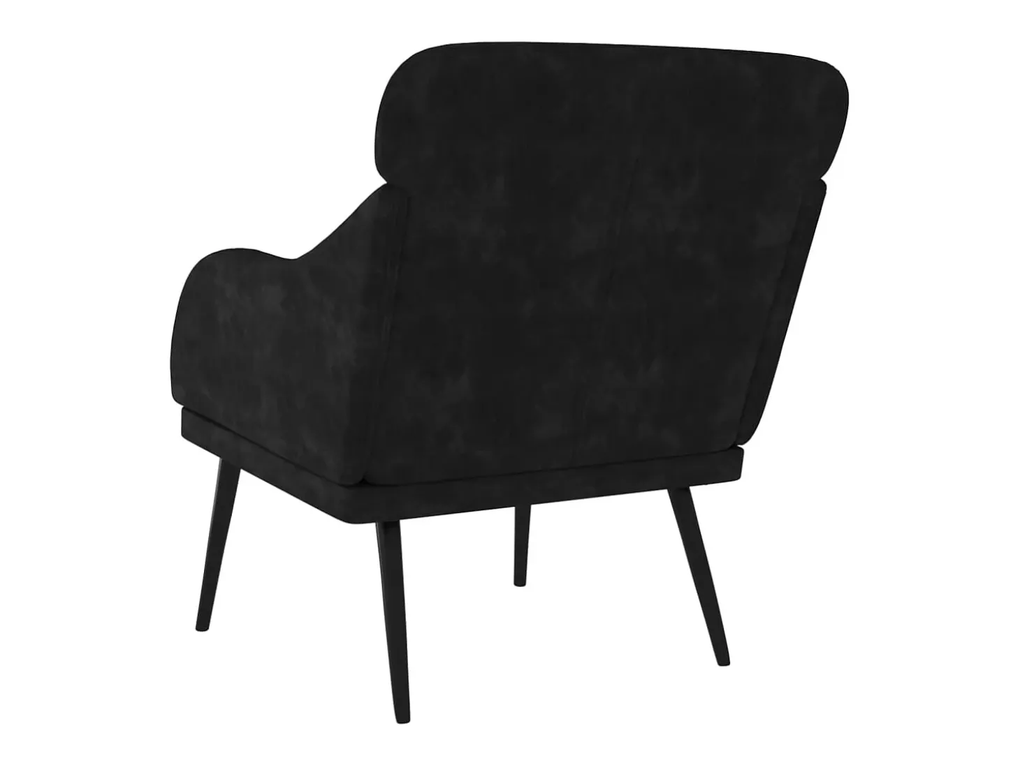 Cadeira com apoio de braços 63x76x80 cm veludo preto