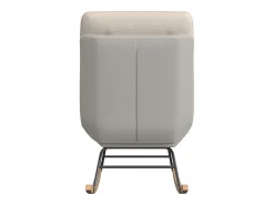 Cadeira de balanço acolchoada com encosto ajustável - Para sala de estar, quarto ou varanda - Dimensões: 90 x 77 x 98 cm