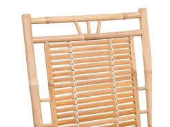 Cadeira de balanço de bambu