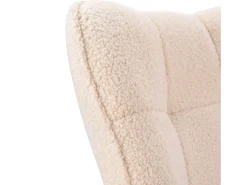 Cadeira de balanço para adultos - Cadeira de balanço ergonômica para áreas externas - para sala de estar - Bege