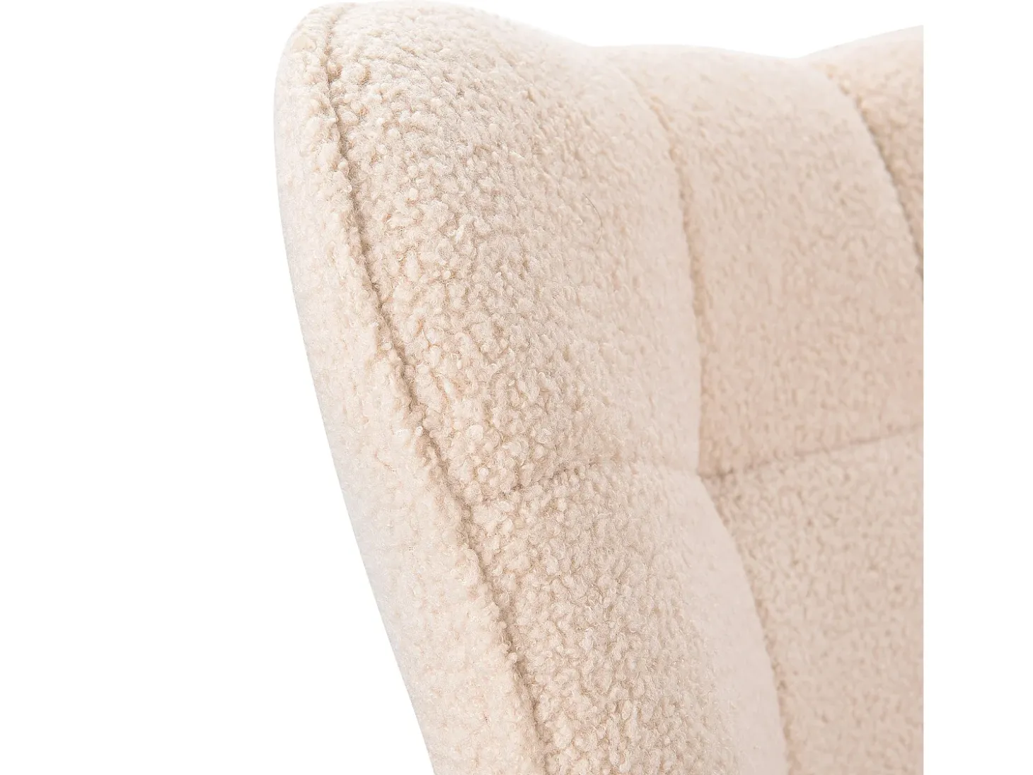 Cadeira de balanço para adultos - Cadeira de balanço ergonômica para áreas externas - para sala de estar - Bege