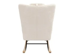 Cadeira de balanço Teddy, chaise longue com apoio de cabeça e apoio para os pés, 150 kg
