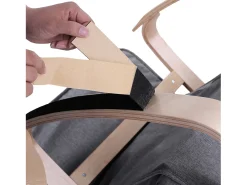 Cadeira de Balanço 121,5x67x84 cm Cinza