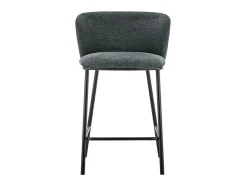 Cadeira de balcão 'Arthus' Tecido Cinza escuro, dimensões: A88,5 x L53 x P50,5 cm