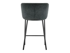 Cadeira de balcão 'Arthus' Tecido Cinza escuro, dimensões: A88,5 x L53 x P50,5 cm