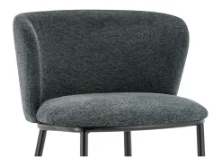 Cadeira de balcão 'Arthus' Tecido Cinza escuro, dimensões: A88,5 x L53 x P50,5 cm