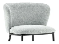 Cadeira de balcão 'Arthus' Tecido Cinza claro, dimensões: A88,5 x L53 x P50,5 cm