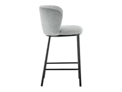 Cadeira de balcão 'Arthus' Tecido Cinza claro, dimensões: A88,5 x L53 x P50,5 cm