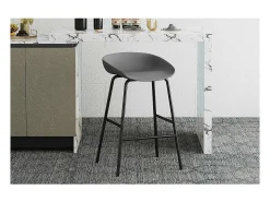 Cadeira de balcão design cinza. Coleção SIRA