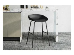 Cadeira de balcão design preto. Coleção SIRA