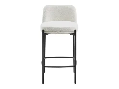Cadeira de balcão ELISE na cor branca, dimensões A91 x L44 x P42 cm, ideal para um balcão moderno.