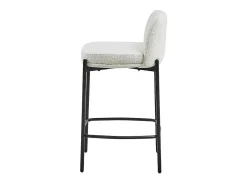 Cadeira de balcão ELISE na cor branca, dimensões A91 x L44 x P42 cm, ideal para um balcão moderno.