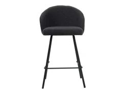 Cadeira de balcão 'Juni' Bouclé Cinza, dimensões: A87 x L52 x P51 cm
