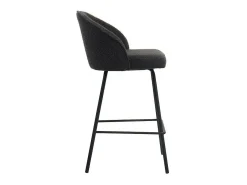 Cadeira de balcão 'Juni' Bouclé Cinza, dimensões: A87 x L52 x P51 cm