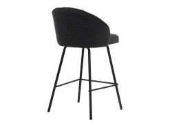 Cadeira de balcão 'Juni' Bouclé Cinza, dimensões: A87 x L52 x P51 cm