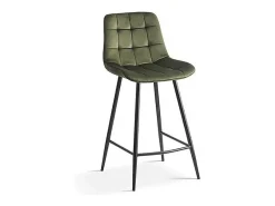 Cadeira de balcão 'Jute' Veludo Verde, dimensões: A95 x L46 x P36 cm
