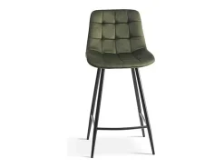Cadeira de balcão 'Jute' Veludo Verde, dimensões: A95 x L46 x P36 cm