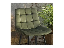 Cadeira de balcão 'Jute' Veludo Verde, dimensões: A95 x L46 x P36 cm
