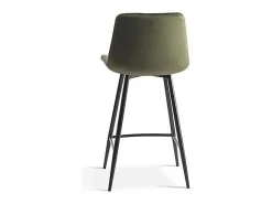 Cadeira de balcão 'Jute' Veludo Verde, dimensões: A95 x L46 x P36 cm