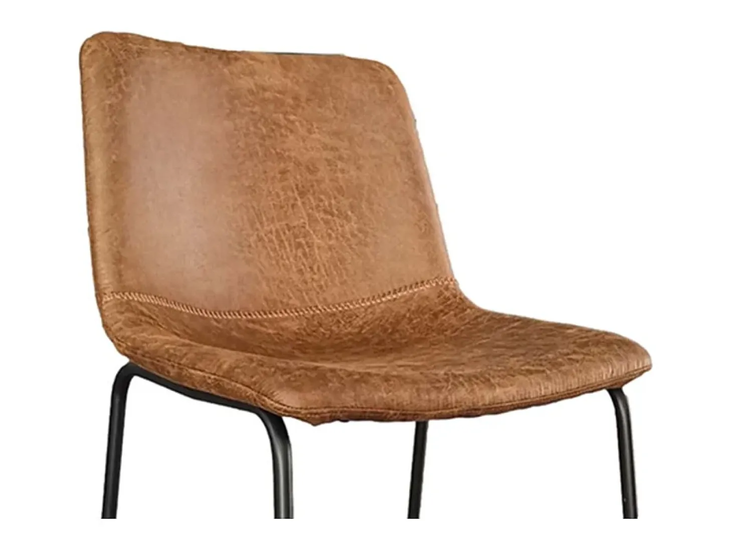 Cadeira de balcão MANCO PU Cognac, dimensões: A93 x L48 x P56 cm, ideal para a sua cozinha/balcão.