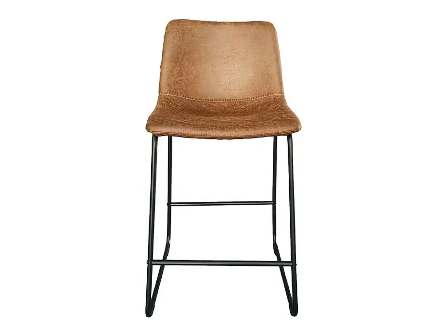 Cadeira de balcão MANCO PU Cognac, dimensões: A93 x L48 x P56 cm, ideal para a sua cozinha/balcão.