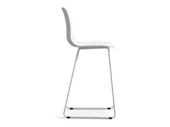 Cadeira de balcão 'Mario' PP Branca, dimensões: A100,5 x L51 x P44cm