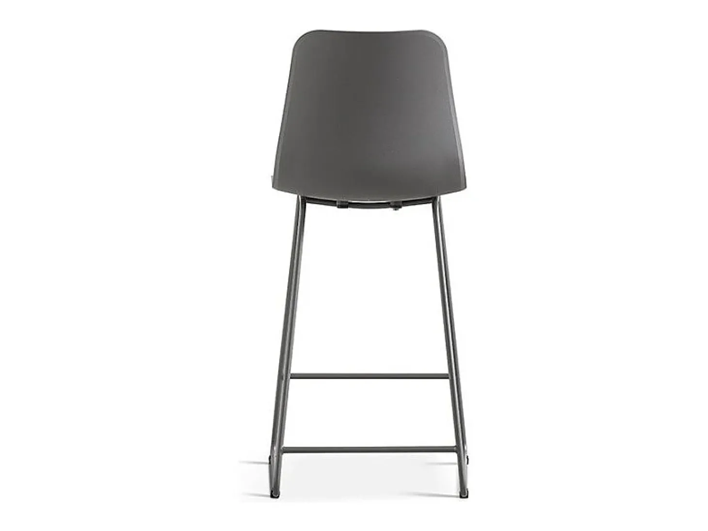 Cadeira de balcão 'Mario' PP Cinza, dimensões: A100,5 x L51 x P44cm