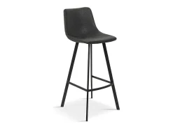 Cadeira de balcão 'Ozon' PU Preto, dimensões: A98 x L45 x P49 cm.