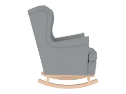 Cadeira de baloiço | Poltrona | Cadeira Relax 74x90x102 cm tecido cinzento-claro SHL887239