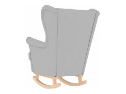 Cadeira de baloiço | Poltrona | Cadeira Relax 74x90x102 cm tecido cinzento-nublado SHL203663