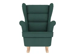 Cadeira de baloiço | Poltrona | Cadeira Relax 74x90x102 cm tecido verde-escuro SHL448210
