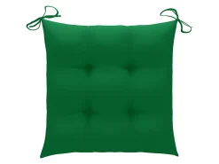 Cadeira de baloiço com almofadão verde teca maciça PT380744