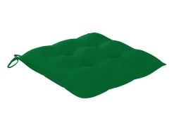 Cadeira de baloiço com almofadão verde teca maciça PT380744