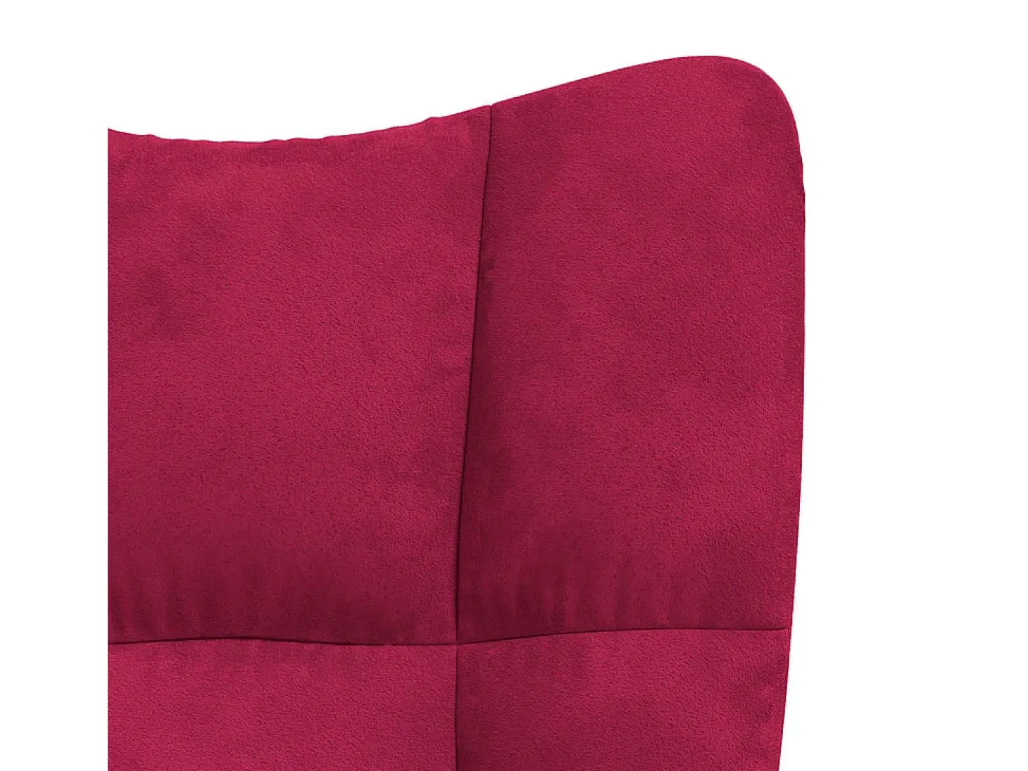 Cadeira de baloiço com banco veludo vermelho tinto