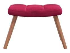 Cadeira de baloiço com banco veludo vermelho tinto