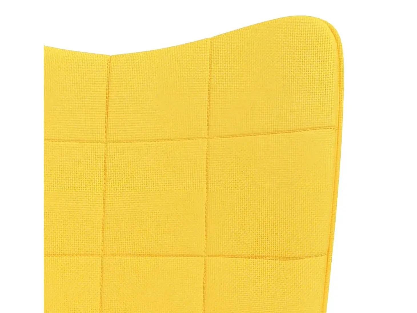 Cadeira de baloiço com banco tecido amarelo mostarda PT995479