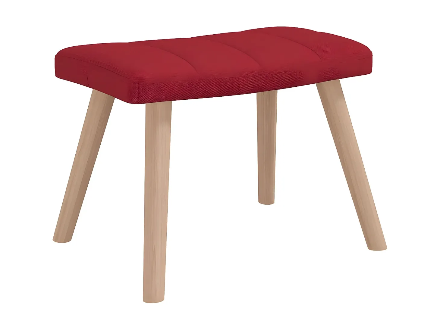 Cadeira de baloiço com banco tecido vermelho tinto PT903164