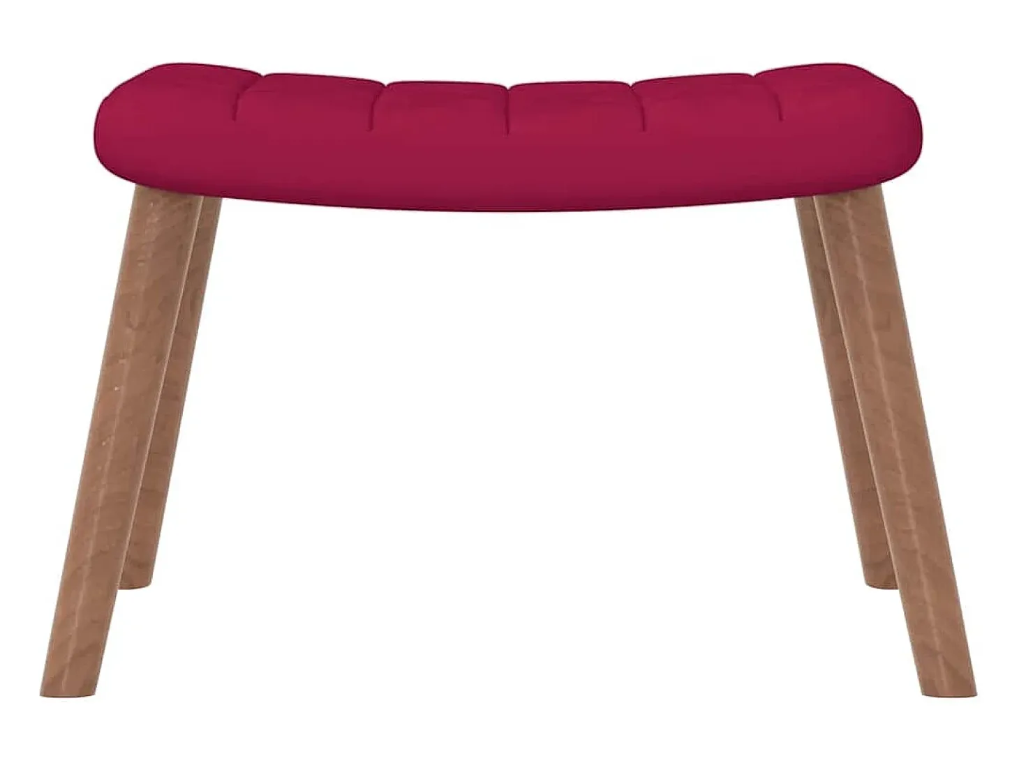 Cadeira de baloiço com banco veludo vermelho tinto