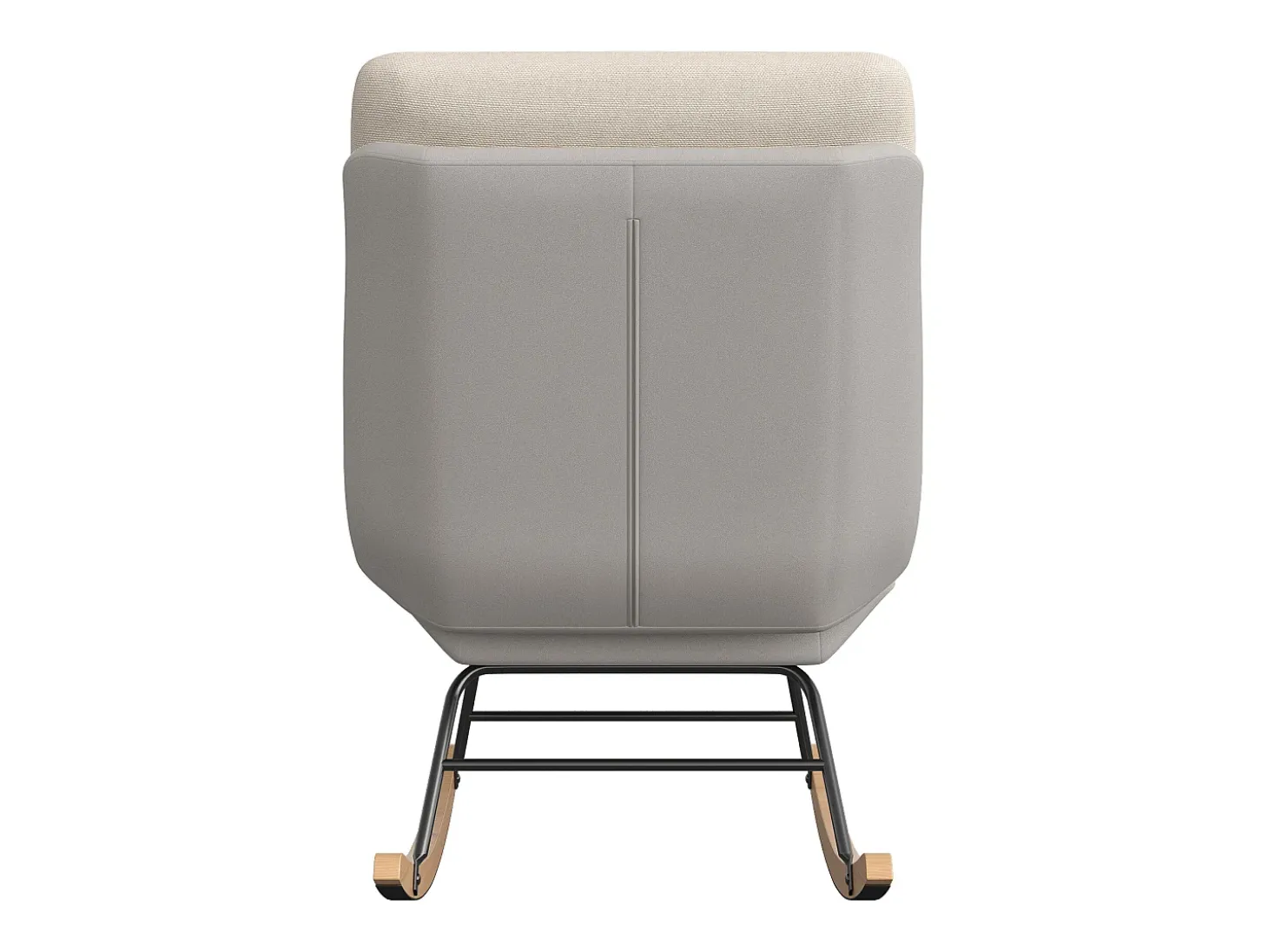 Cadeira de baloiço estofada - com encosto regulável, para sala de estar - quarto, varanda - 90,5 x 74 x 98 cm
