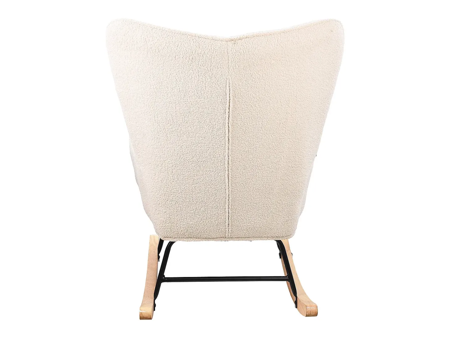 Cadeira de baloiço para adulto - Cadeira de baloiço ergonómica para exteriores - para sala de estar - Jardim - Quarto - Bege