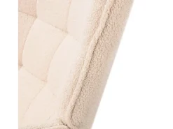 Cadeira de baloiço para adulto - Cadeira de baloiço ergonómica para exteriores - para sala de estar - Jardim - Quarto - Bege