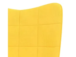 Cadeira de baloiço tecido amarelo mostarda PT434568