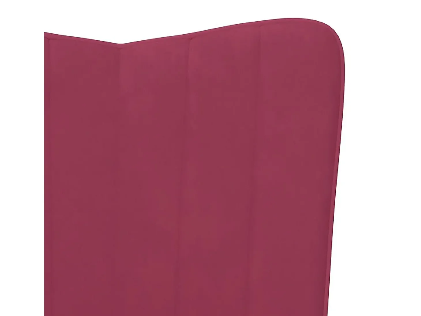 Cadeira de baloiço veludo vermelho tinto