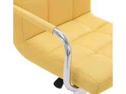 Cadeira de bar tecido amarelo