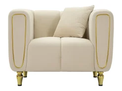 Cadeira de Braços VKH322, Bege, 81x97x71 cm, Kendra Home
