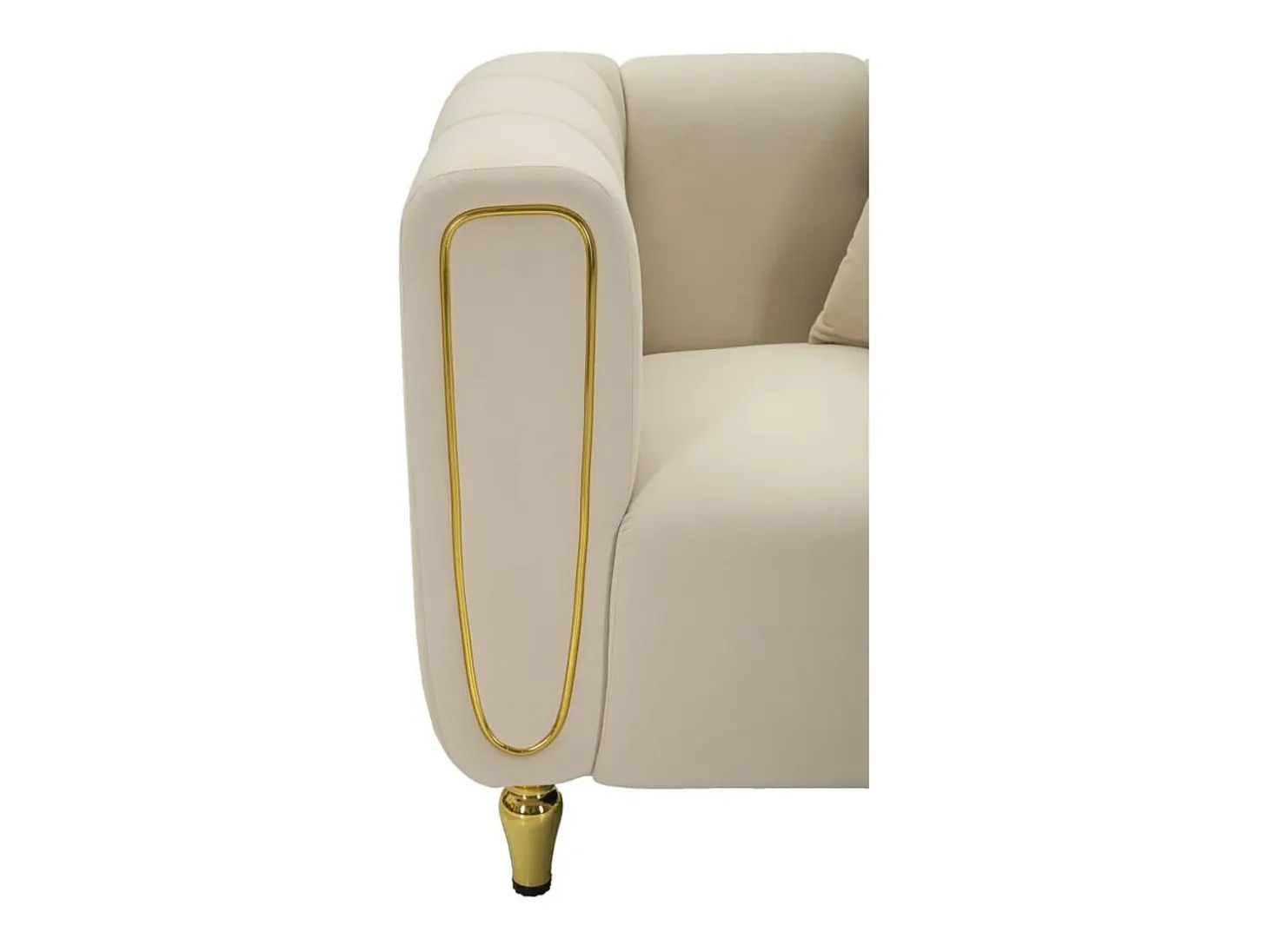 Cadeira de Braços VKH322, Bege, 81x97x71 cm, Kendra Home